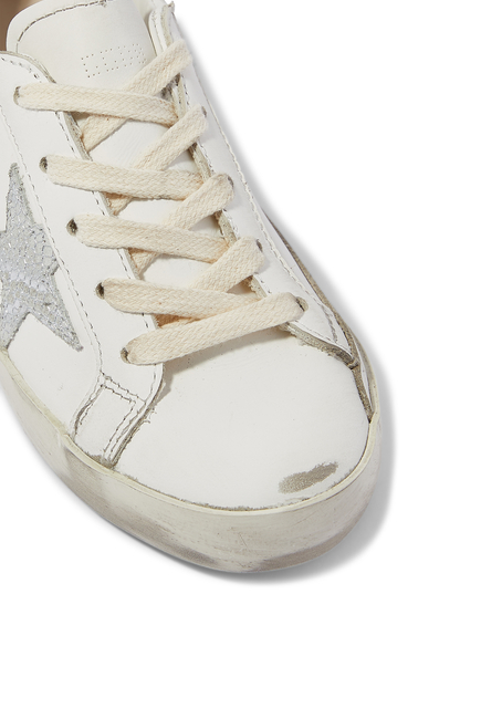 Kids Old School Sneakers with Python Print Star